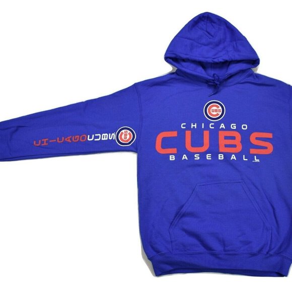 Hands High Mens MLB Chicago Cubs Baseball Pullover Hoodie New - Picture 2 of 3